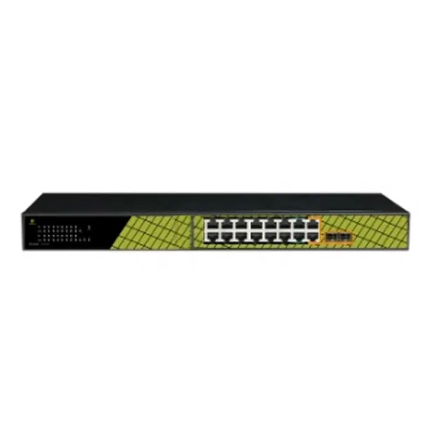VidiLine VIDI-F1622GB Switch 16x PoE 100mb/s 2x Rj45 Uplink 2x SFP