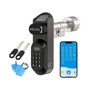 Inteligentny zamek do drzwi WELOCK U81 – wkładka elektroniczna, odcisk palca, PIN, RFID, aplikacja