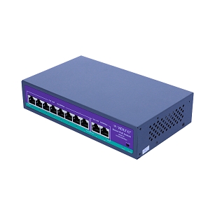 Switch 8x portowy poe 48v 1000mb/s gigabitvidi-f0820gbl diody led