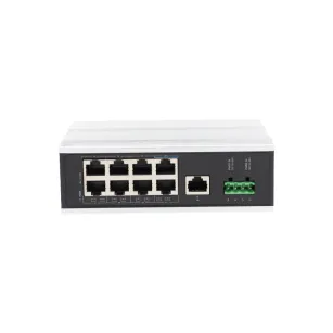 ViDi-DF0801FE Switch 8PoE 1Gb/s DIN 12V->PoE48V