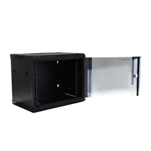 VidiLine R19-9U/450-WS_V2 Szafa Rack 19" 9u wisząca do 60kg Szkło Hartowane