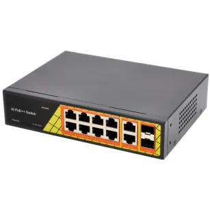 VidiLine VIDI-G0822GB_V2 Switch 8x PoE 1000mb/s 2x Rj45 Uplink I 2x SFP