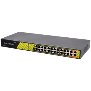 VidiLine VIDI-F2420GB_V2 Switch 24x PoE 100mb/s I 2x Rj45 Uplink