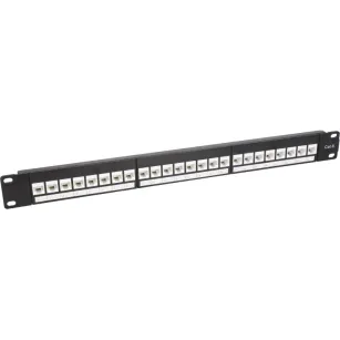 Patch Panel RACK 19" 24xRJ45 UTP Cat6 1U VidiLine VIDI-R19-PP24-UTP-KAT6