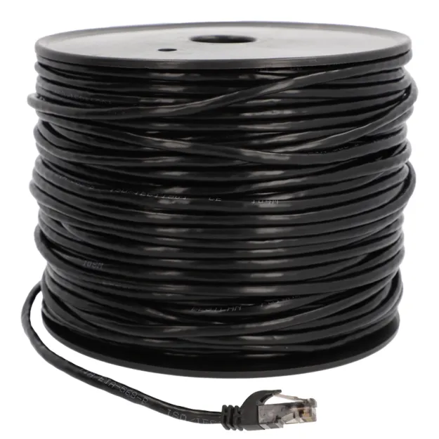 BestLan Patchcord Kabel sieciowy UTP RJ45 Kategoria 5e Czarny 100m