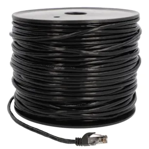 BestLan Patchcord Kabel sieciowy UTP RJ45 Kategoria 5e Czarny 100m