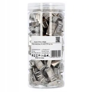 BestLan Wtyk RJ45 FTP Kategoria 5e Przelotowy Ekranowany Zestaw 100 szt.