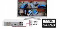 VidiLine FULL-VIDI_2XVID-52D- Zestaw Monitoring 2 Kamery Kopułkowe 5Mpx - 3