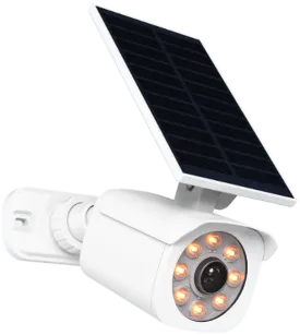 BestLan Atrapa kamery IP Biała Czujka ruchu Zasilanie solarne