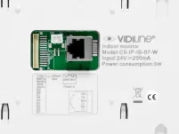 VidiLine C5-IP-IS-07-W Monitor wideodomofonu IP 7