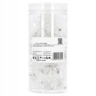 BestLan Wtyk RJ45 UTP Kategoria 6 Przelotowy Zestaw 100 szt.