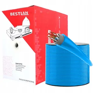 BestLan Kabel Skrętka UTP Kategoria 5e Niebieski Drut CCA HQ 305m