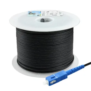 VidiLine VIDI-KAB-FIB-150 Kabel Światłowodowy Jednomodowy 150 M ze wtykami Typu Sc do zasiLANia