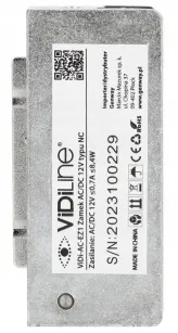 VidiLine VIDI-AC-EZ1 Elektrozaczep Klasyczny Nc DC/ac 12v 0,7a