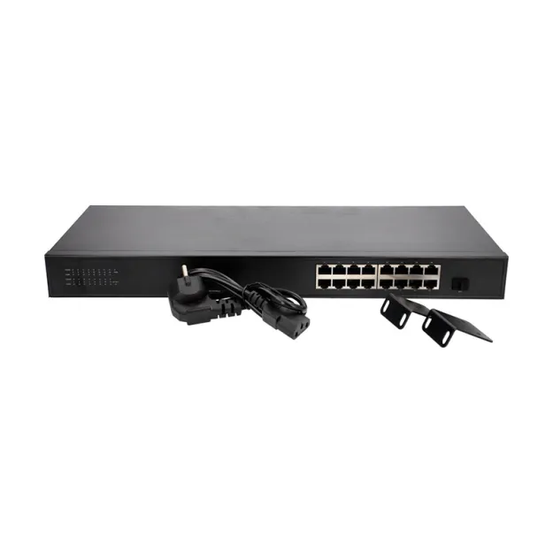 Switch sieciowy VidiLine VIDI-G1601 16x RJ45 Gigabit 1x SFP RACK