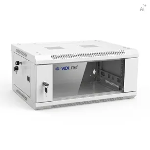 Szafa RACK 19" 4U wisząca VidiLine R19-4U/450-WS_V2-SZ szara