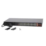 VidiLine F2422GE Switch 24PoE 100M 2RJ45 1G 2SFP 2.5G - 4