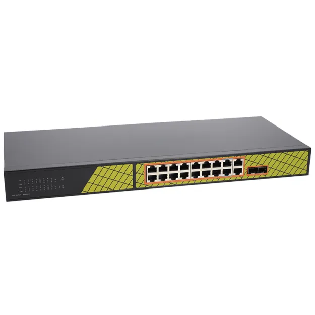 VidiLine VIDI-G1622GB Switch 16x PoE 1000mb/s 2x PoE 802.3.bt 60w 2x Up-link