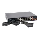 VidiLine VIDI-F1622GBL Switch 16x PoE 100mb/s 2x Rj45 Uplink 2x SFP - 3