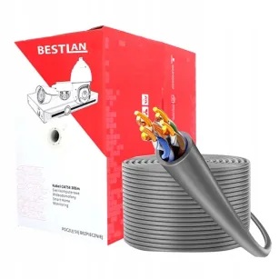 BestLan Kabel Skrętka UTP Kategoria 6 Czysta Miedź CU PVC Wewnętrzny 305m